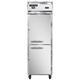 Continental 1RFNSSHD 26" 1 Section Commercial Refrigerator Freezer - Solid Doors, Top Compressor, 115v, Silver