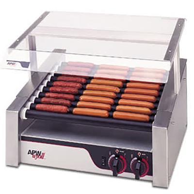 APW HRS-31 30 Hot Dog Roller Grill - Flat Top, 120...