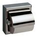 Bobrick B-6697 Recessed Toilet Tissue Dispenser w/ Hood, 1 Roll, Satin Stainless, Silver