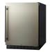 Summit AL55 23 1/2" W Undercounter Refrigerator w/ (1) Section & (1) Door, 115v, ADA Compliant, 4.2 Cu. Ft, Silver