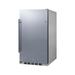 Summit FF195H34CSS 3.13 cu ft Undercounter Refrigerator w/ Solid Door - Stainless Steel, 115v, Silver