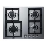 Summit GCJ4SS 23 5/8"W Gas Stove w/ (4) Burners - Cast Iron Grates, Natural Gas, Stainless Steel, Gas Type: NG