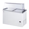 Summit NOVA35PDC 43" Mobile Ice Cream Dipping Cabinet w/ 10 Tub Capacity - White, 115v