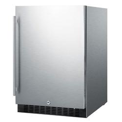 Summit SPR627OSCSS 24" W Undercounter Refrigerator w/ (1) Section & (1) Door, 115v, Silver