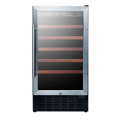 Summit SWC1840BADA 17 3/4" 1 Section Commercial Wine Cooler w/ (1) Zone - 34 Bottle Capacity, 115v, Silver