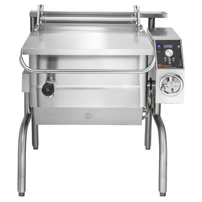 Groen BPM-30EA 30 gal. Tilt Skillet - Open Leg Base, Polished Pan, Measurement Marks, 208v/1ph, Stainless Steel