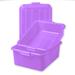 Vollrath 1535-C80 Traex Color-MateColor-Mate Food Storage Box Combo - 5" Drain, 7" Box, Snap-On Lid, Purple
