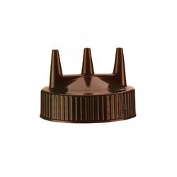 Vollrath 3300-01 Tri Tip Replacement Top for 16, 24 & 32 oz Wide Mouth, Brown