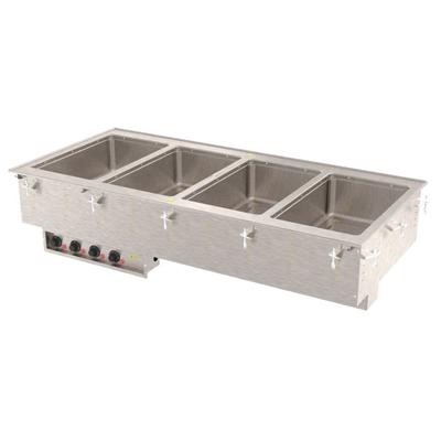 Vollrath 3640650 Drop-In Hot Food Well w/ (4) Full Size Pan Capacity, 120v, Stainless Steel