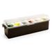 Vollrath 4743-01 (6) Compartment Bar Garnish Tray - Domed Lid, Brown