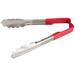 Vollrath 4780640 6"L Stainless Steel Utility Tongs - Red