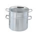 Vollrath 67711 12 qt Wear-Ever Double Boiler - Aluminum, Black