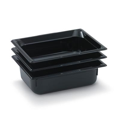Vollrath 8024420 4"D Half Size Food Pan, Black