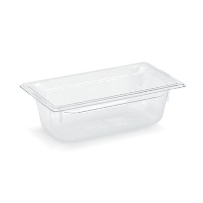Vollrath 8032410 2 1/2"D Third Size Food Pan, Clear