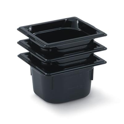Vollrath 8062420 2 1/2"D Sixth Size Food Pan, Black