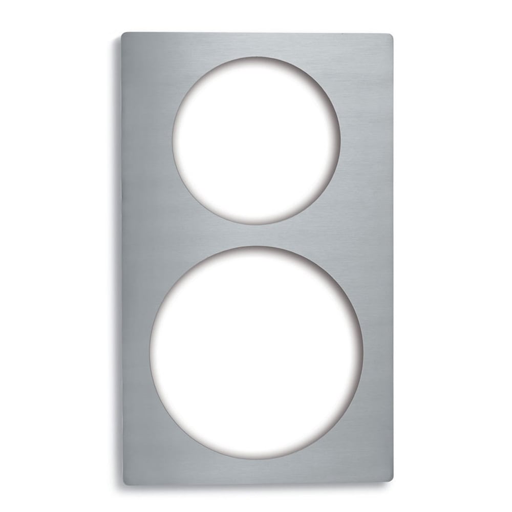 Vollrath 8243314 Miramar Template - 10" & 8" French Omelet Pan, 21 1/8" x 12 3/4", Stainless, Silver