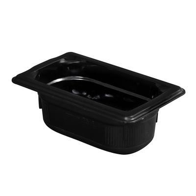 Vollrath 9092420 2 1/2"D Ninth Size High Temp Food Pan, Black