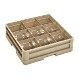 Vollrath CR10F Traex Full Size Glass Rack w/ (9) Compartments - (1) Extender, Beige