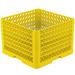Vollrath PM2011-6 Plate Crate Dishwasher Rack - 20 Plate Capacity, 6 Extenders, Yellow