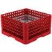 Vollrath PM3208-4 Plate Crate Dishwasher Rack - 32 Plate Capacity, 4 Extenders, Red