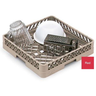 Vollrath TR1 02 Full-Size Dishwasher Rack - Open Bottom and Sidewall, Red