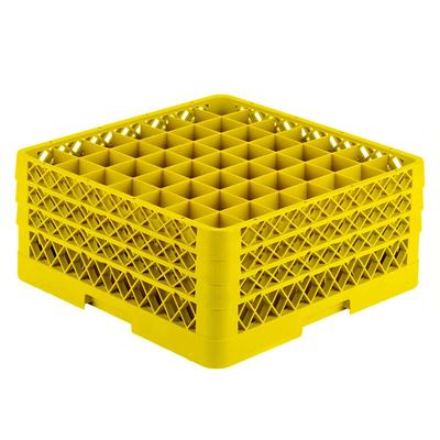 Vollrath TR9EEE Traex Rack-Master Rack-Master Glass Rack w/ (49) Compartments - (3) Extenders, Yellow