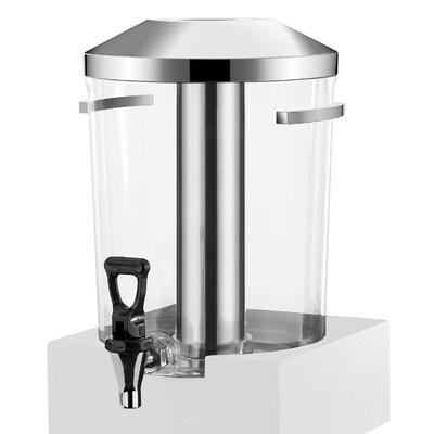 Vollrath V904800 1 11/16 gal Beverage Dispenser - Plastic Container, Black Base, Ice Chamber, 6.75 qt