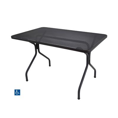 emu E836 (24) Rectangular Cambi Indoor/Outdoor ADA Table - 48" x 32", Steel, Antique Black