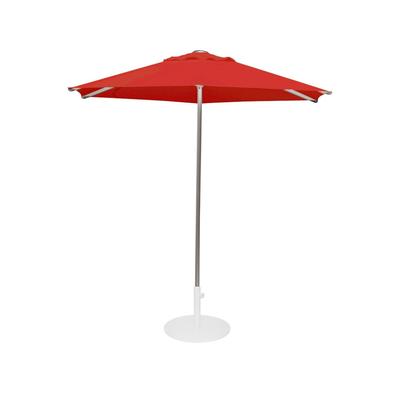 emu 986 8 1/2 ft Hexagon Top Shade Umbrella - Circus Red Fabric, Aluminum Pole