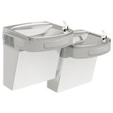 Elkay EZSTL8SFC Wall Mount Bi Level Indoor Drinking Fountain - Non Filtered, Refrigerated, Stainless, Silver