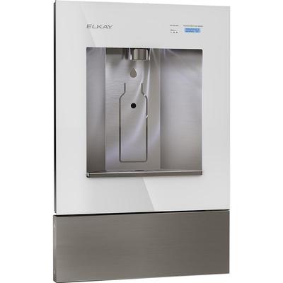 Elkay LBWD00WHC Built In Filtered Water Dispenser - Hands Free, Non Refrigerated, White/Stainless, Non-Refrigerated, Aspen White, 115 V