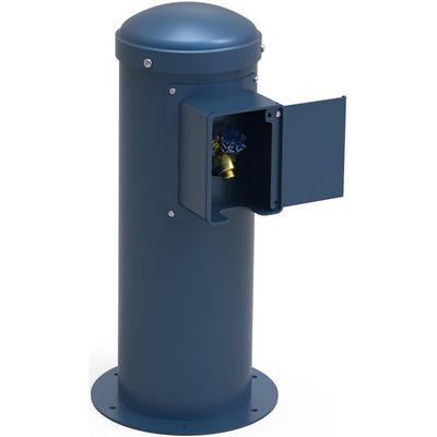 Elkay LK4461YHLHBBLU Outdoor Yard Hydrant w/ Locking Hose Bib - 10 1/2"W x 30"H, Steel, Blue