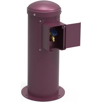 Elkay LK4461YHLHBPUR Outdoor Yard Hydrant w/ Locking Hose Bib - 10 1/2"W x 30"H, Steel, Purple