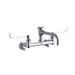 Elkay LK940VS07T6S Splash Mount Faucet w/ 8" Spout with Vacuum Breaker & 6" Wrist Blade Handles - 8" Centers