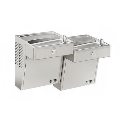 Elkay LVRCTL8SC Wall Mount Bi Level Drinking Fountain - Filtered, Refrigerated, Stainless, Silver