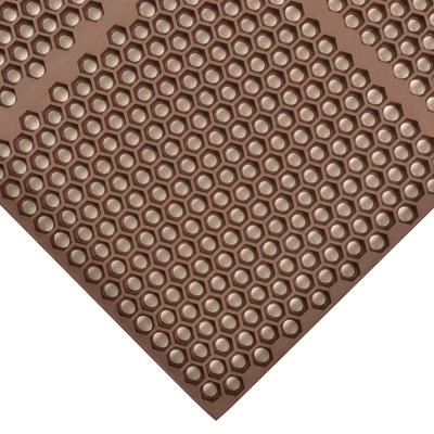 NoTrax T15S0032BR Optimat Grease-Resistant Floor Mat, 2' x 3', 1/2" Thick, Brown