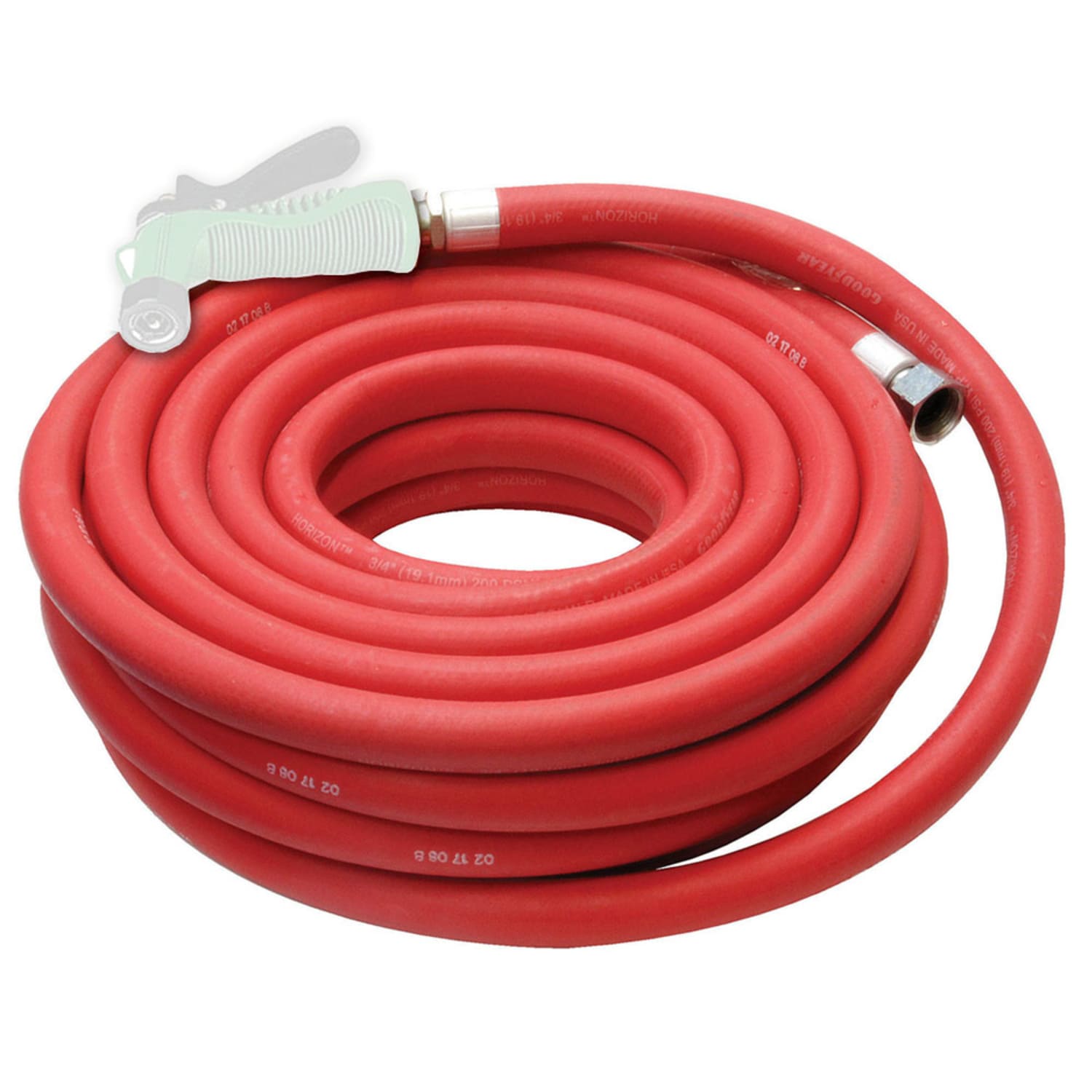 NoTrax T43S5050RD Hot Water Hose, 50ft, 5/8" ID, Red