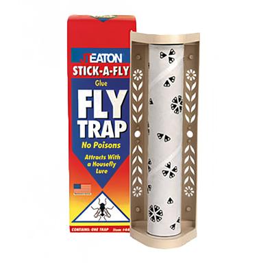 Royal Industries JT444 JT Eaton Stick-a-Fly Fly Trap - Odorless, White