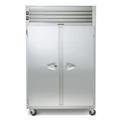 Traulsen ADT232WUT-FHS 58" 2 Section Commercial Refrigerator Freezer - Solid Doors, Top Compressor, 115v, Silver
