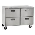 Centerline by Traulsen CLUC-60R-DW 60" W Undercounter Refrigerator w/ (2) Sections & (4) Drawers, 115v, 60" Width, Silver