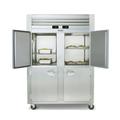 Traulsen RDT232NUT-HHS Spec-Line 53" 2 Section Commercial Refrigerator Freezer - Solid Doors, Top Compressor, 115v, Silver