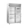 Traulsen RHT232WUT-HHG 58" 2 Section Reach In Refrigerator, (4) Left/Right Hinge Glass Doors, 115v, Silver