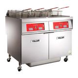 Vulcan 2ER85AF Commercial Electric Fryer - (2) 85 lb Vats, Floor Model, 208v/3ph, Stainless Steel