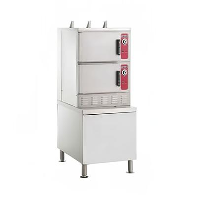 Vulcan C24GA6-PS LP 6 Pan Convection Commercial Steamer - Cabinet, Liquid Propane, Stainless Steel, Gas Type: LP