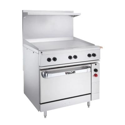 Vulcan EV36S-36G208 36" EV Series Commercial Electric Range w/ Griddle, 208v/1ph/3ph, Stainless Steel