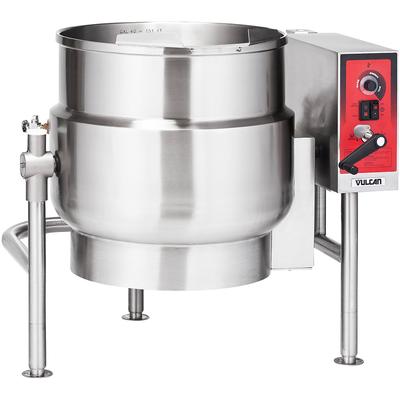 Vulcan K40ELT 240/3 40 gal Steam Kettle - Manual Tilt, 2/3 Jacket, 240v/3ph, Stainless Steel