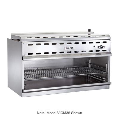 Vulcan VICM72 72" Gas Cheese Melter w/ Infrared Burner, Stainless, Natural Gas, 2 Infrared Burners, NG, Silver, Gas Type: NG