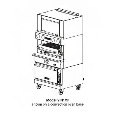 Vulcan VIR1CF NG Deck-Broiler w/ Infrared Burners, Convection Oven, Natural Gas, Stainless Steel, Gas Type: NG