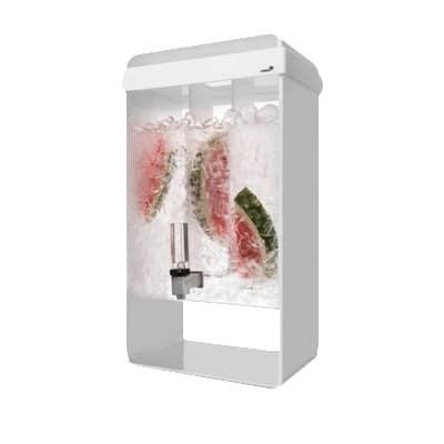 Rosseto LD155 5 gal Beverage Dispenser w/ Infuser - Plastic Container, White Base