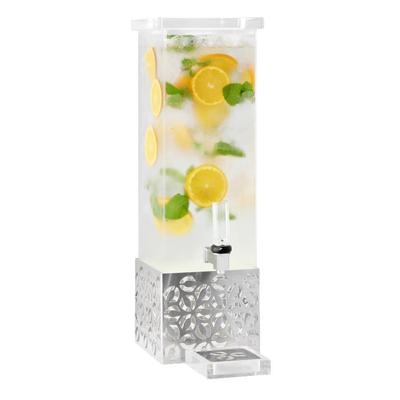 Rosseto LD161 2 gal Beverage Dispenser - Plastic Container, Stainless Base, Silver
